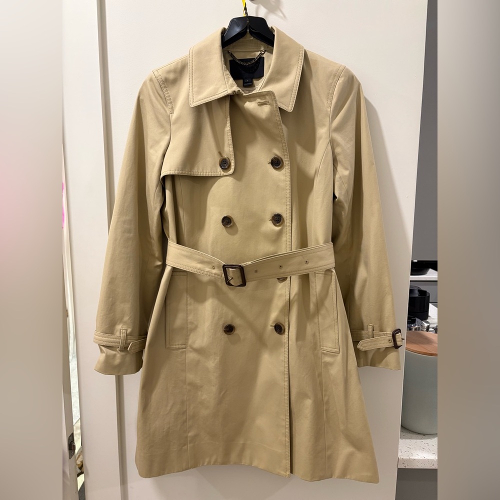 J. Crew Beige Double-Breasted Trench Coat, Women